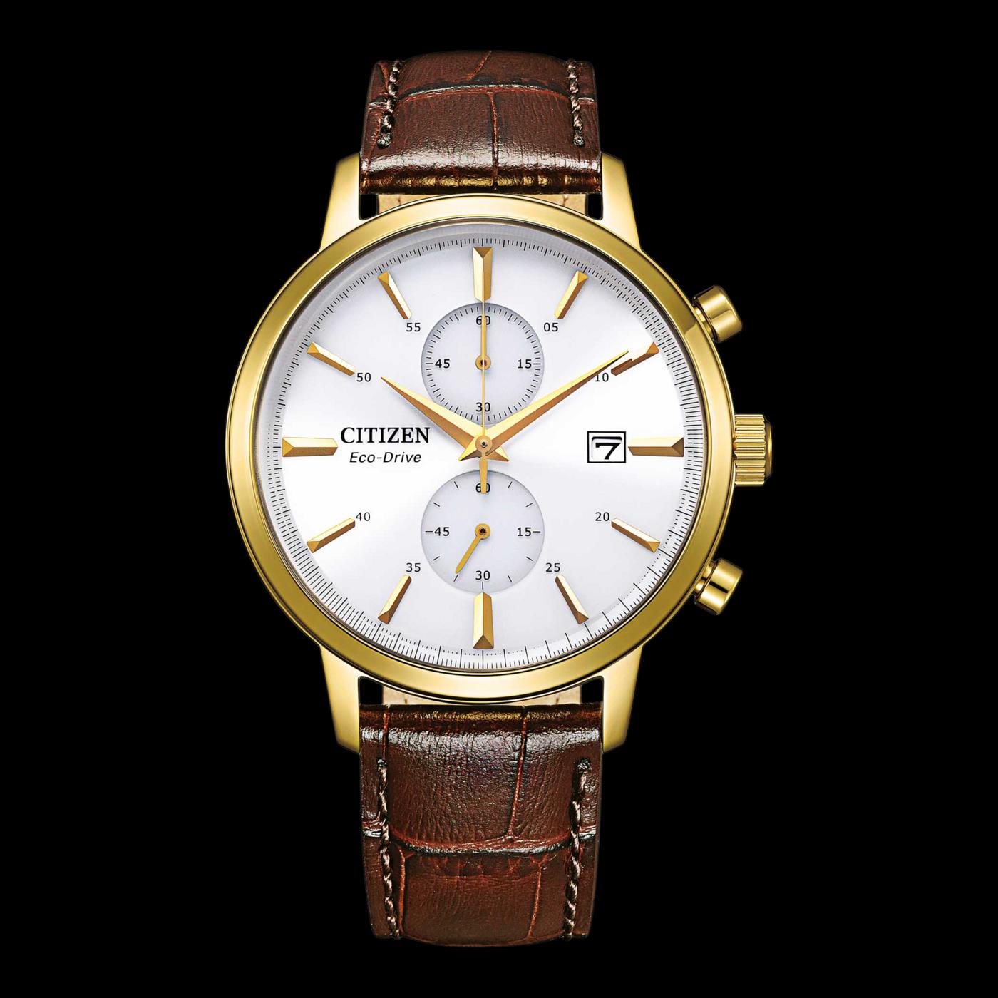 Citizen I klassiche Herrenuhr I Solar I goldfarben