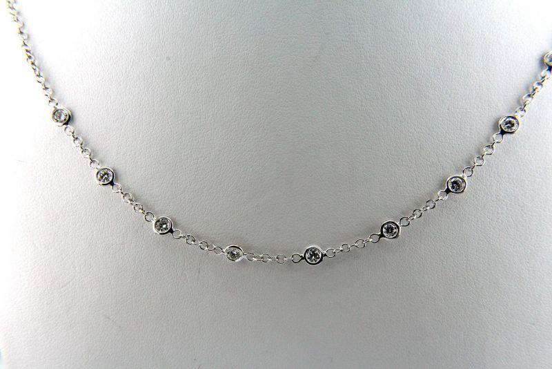 Collier mit Brillanten 750 Weißgold