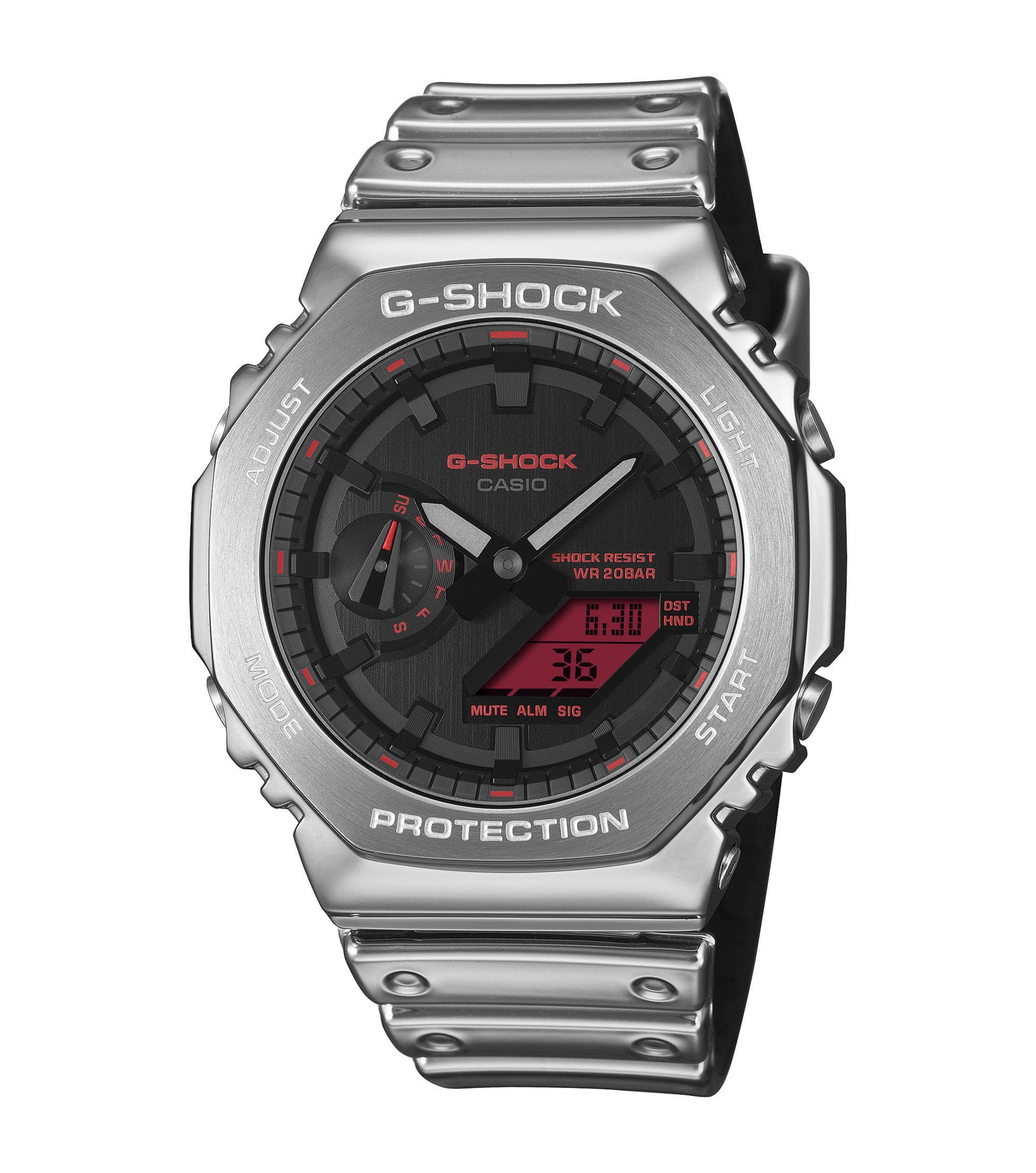 G-Shock I GM-2100YRA-8AER I Silber-rot