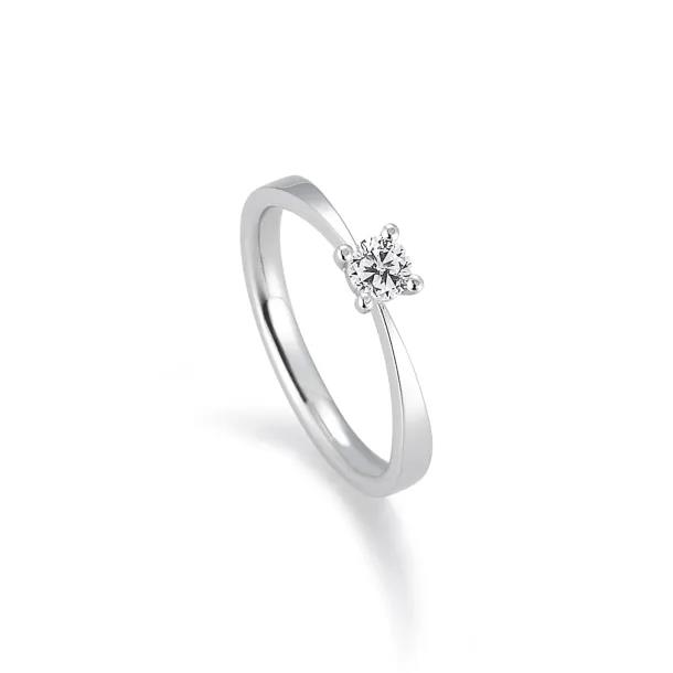 Antragsring I 585 Weißgold I 0,20ct