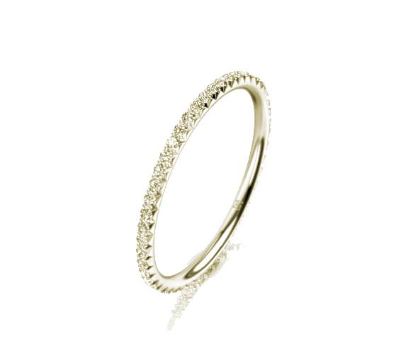 Akzentring I 750 I 48 Brillanten 0.28ct G/Vs