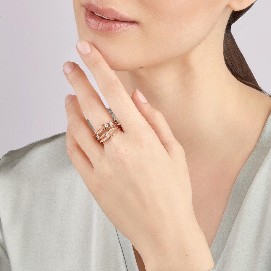 Brillantring I "Dune" I 750 Goldring I 0,27ct.