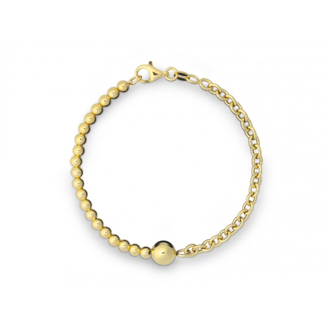 Armband 925 Silber I gelbvergoldet