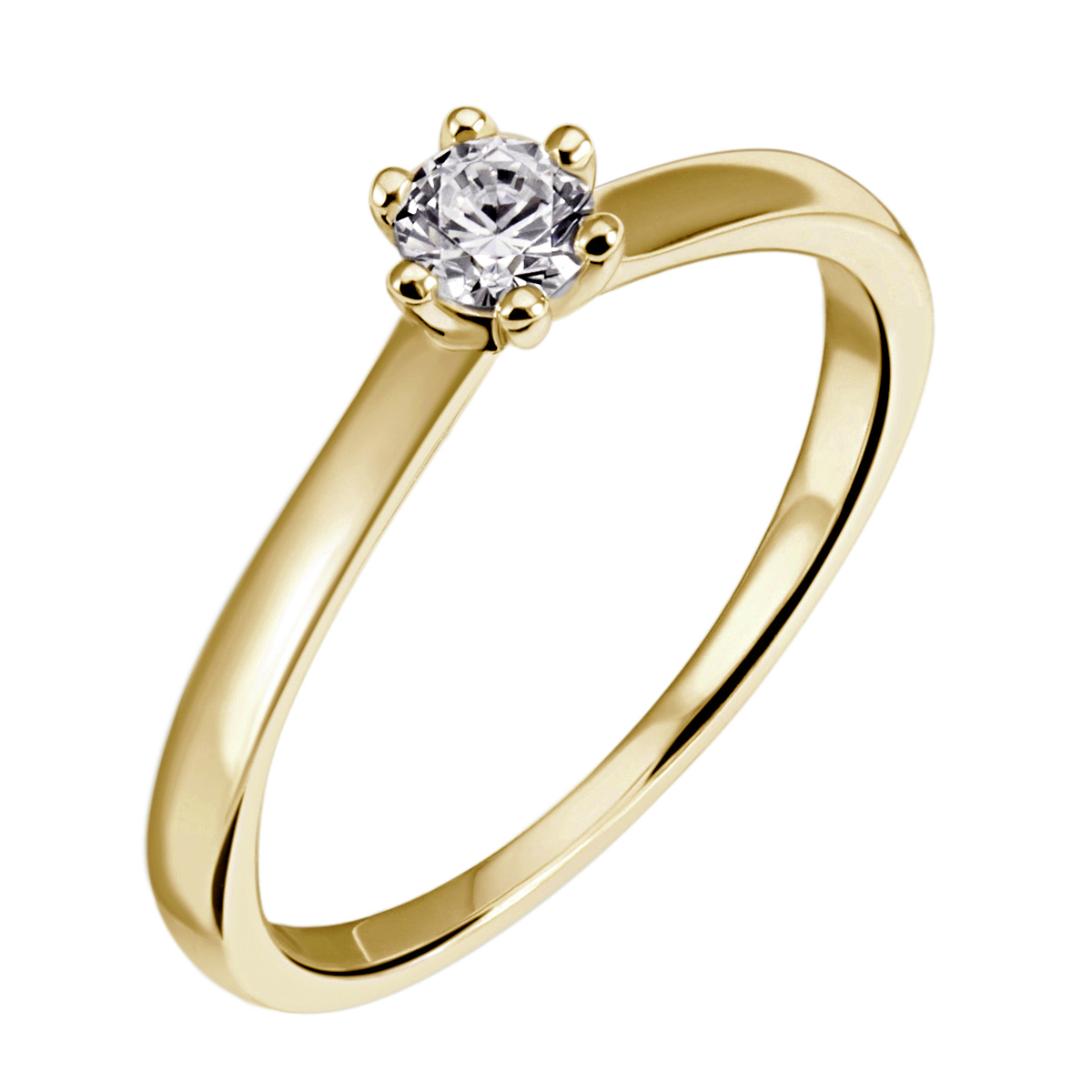 Antragsring mit Brillant I 585 I 0.25ct