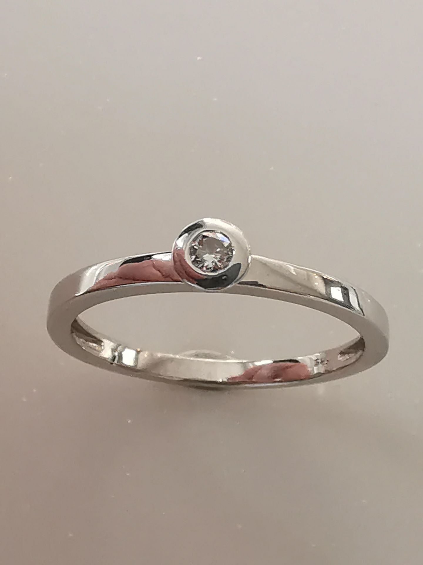 Antragsring Weißgold 585