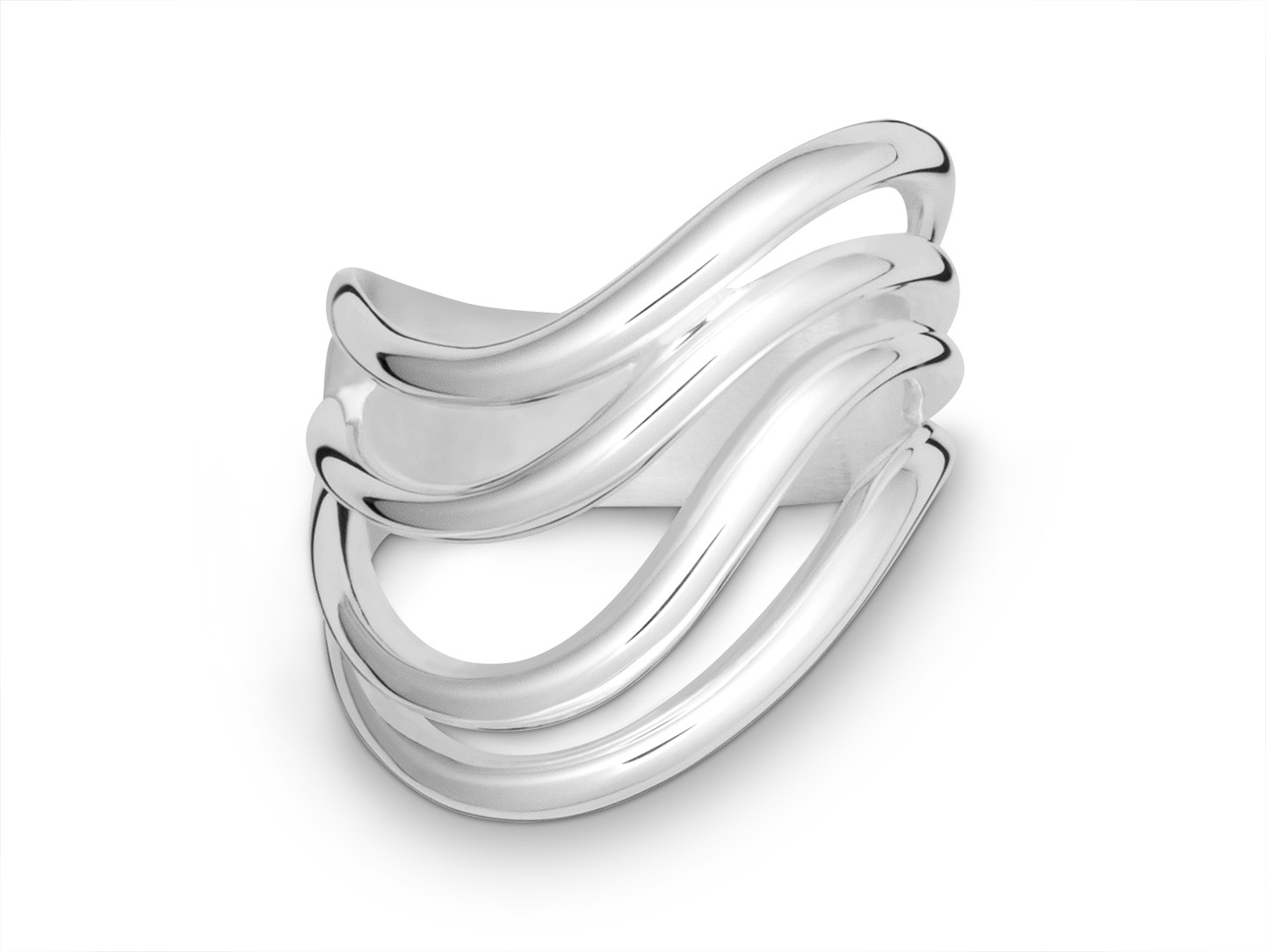 Silberring I 925 Silber I High Wave