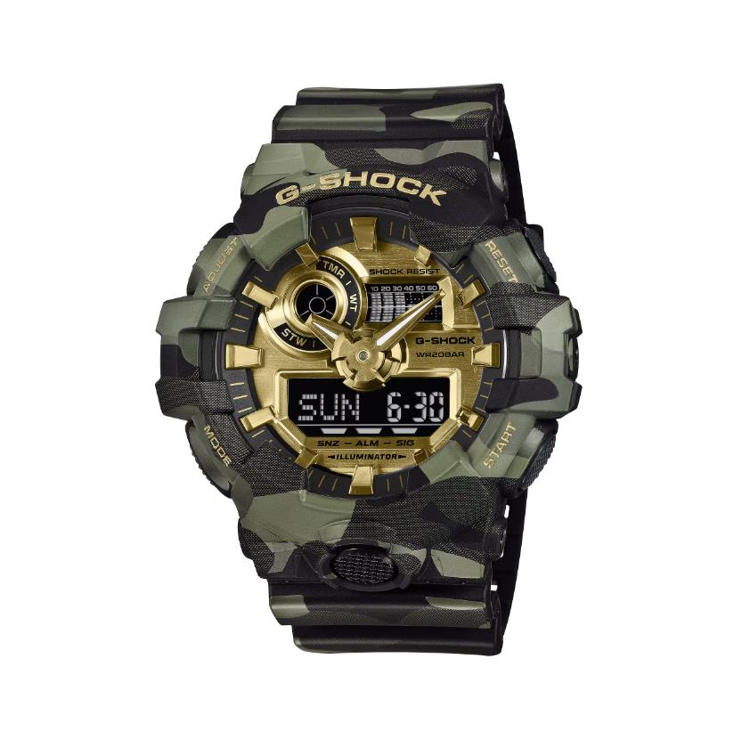 G-Shock I GA-700CMG-3AER I camouflage-gold