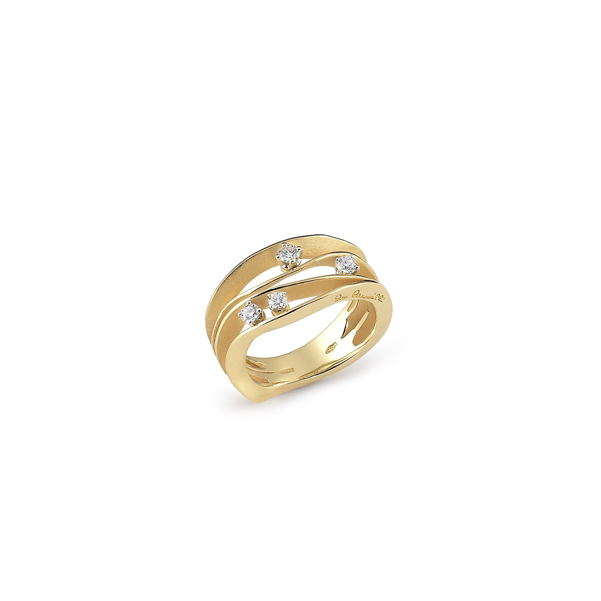 Brillantring I "Dune" I 750 Goldring I 0,27ct.