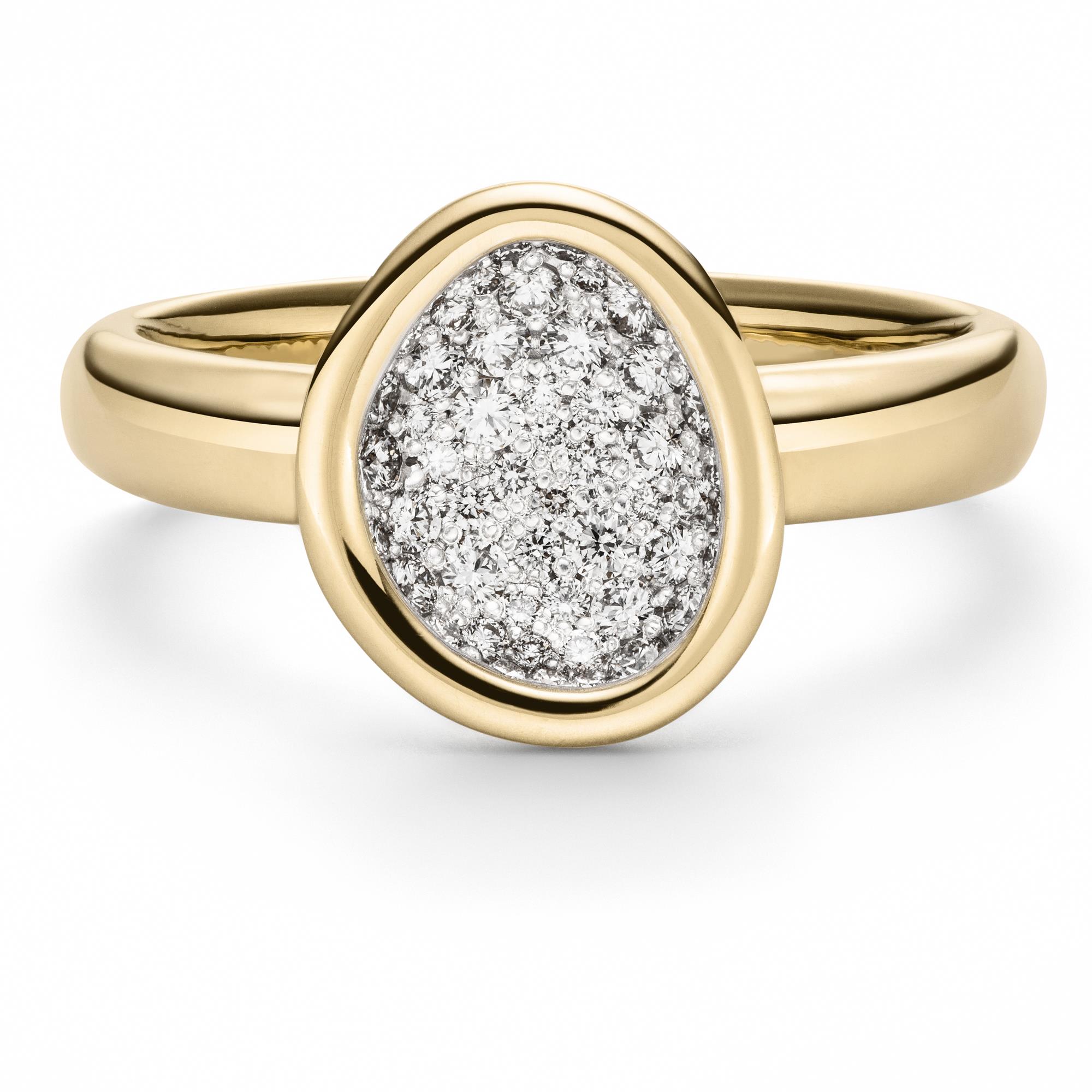 Brillantring Kristall I 750 Gold I 46 Brillanten