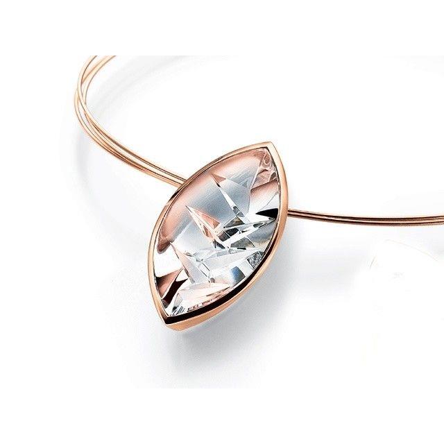 Anhänger mit Farbstein Rotgold