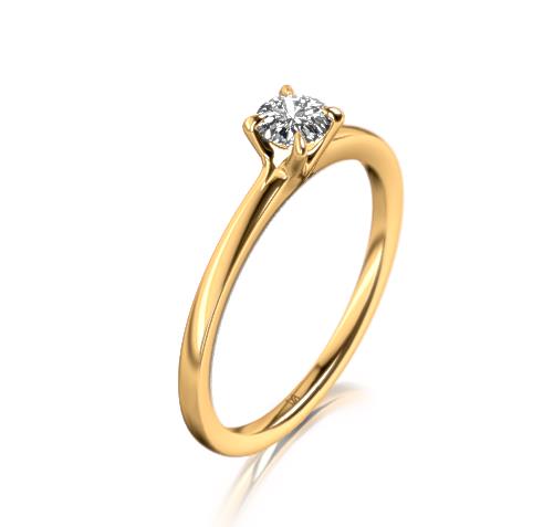 Solitairering I 0.30ct. G / VS I 750 Gold