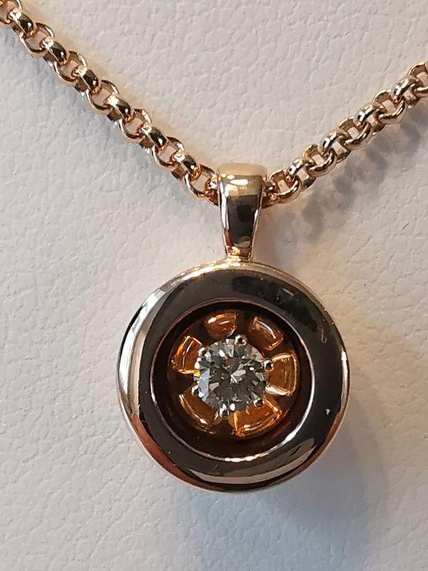 Brillantcollier 750 | 18 Karat Rotgold