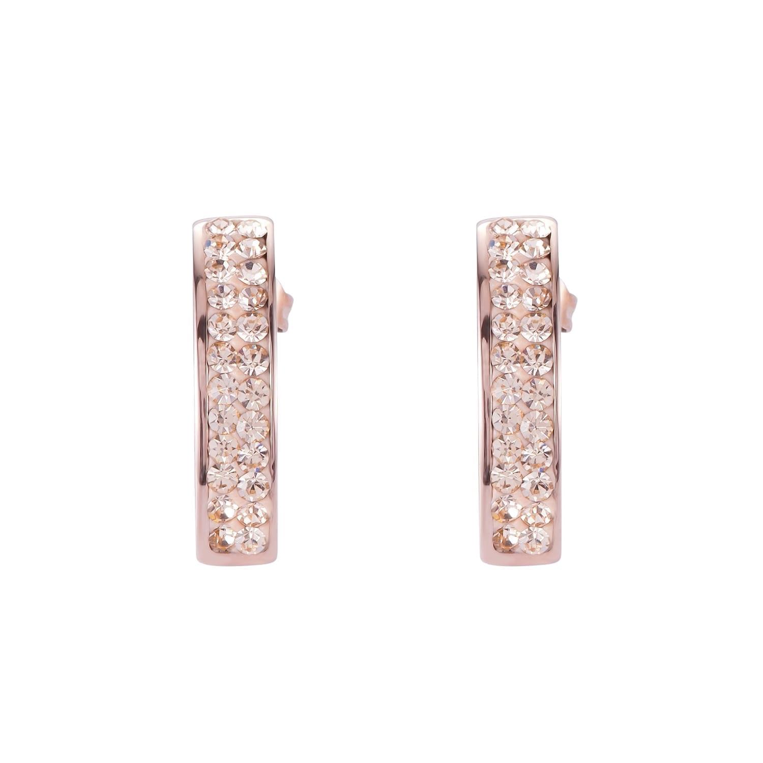 Ohrstecker mit Kristallbesatz