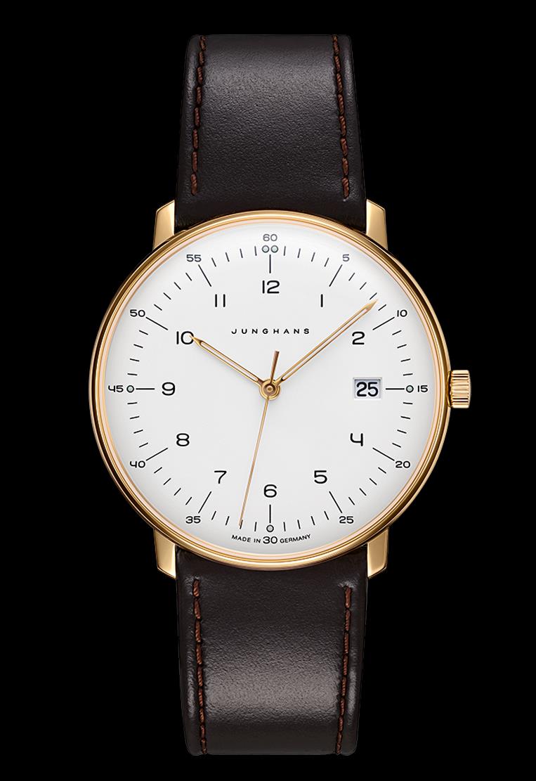 max bill Quarz I Herrenuhr I Lederband I 41/7872.0