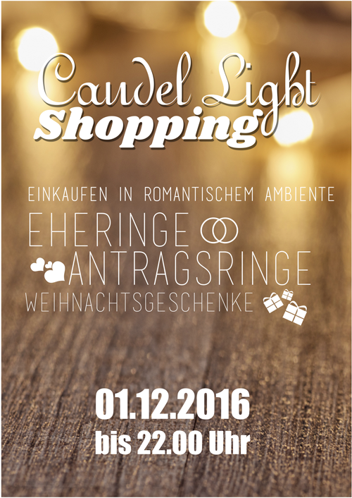 Am 1.12.2016 - Candle Light Shopping in Kamen - Wir sind dabei! 
