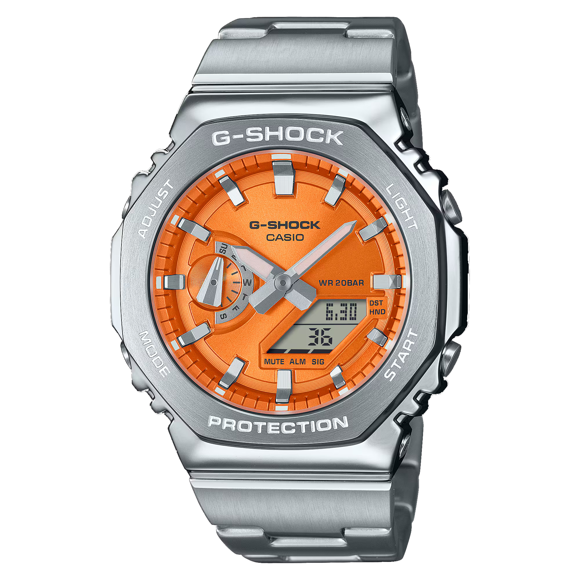 G-SHOCK GM-2110D-4AER – Stoßfest und stilvoll in Orange"