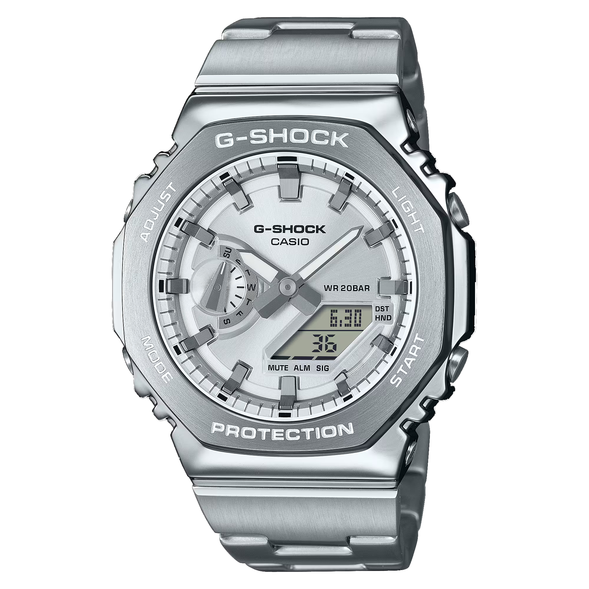 G-SHOCK GM-2110D-7AER  – Stoßfest und stilvoll in silber"